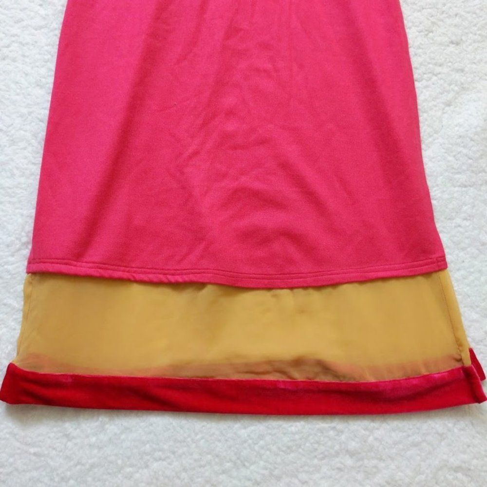 FFU Tunic Knit Dress Velvet Beading Kurta Formal South Asian India Embroidered - Picture 9 of 10
